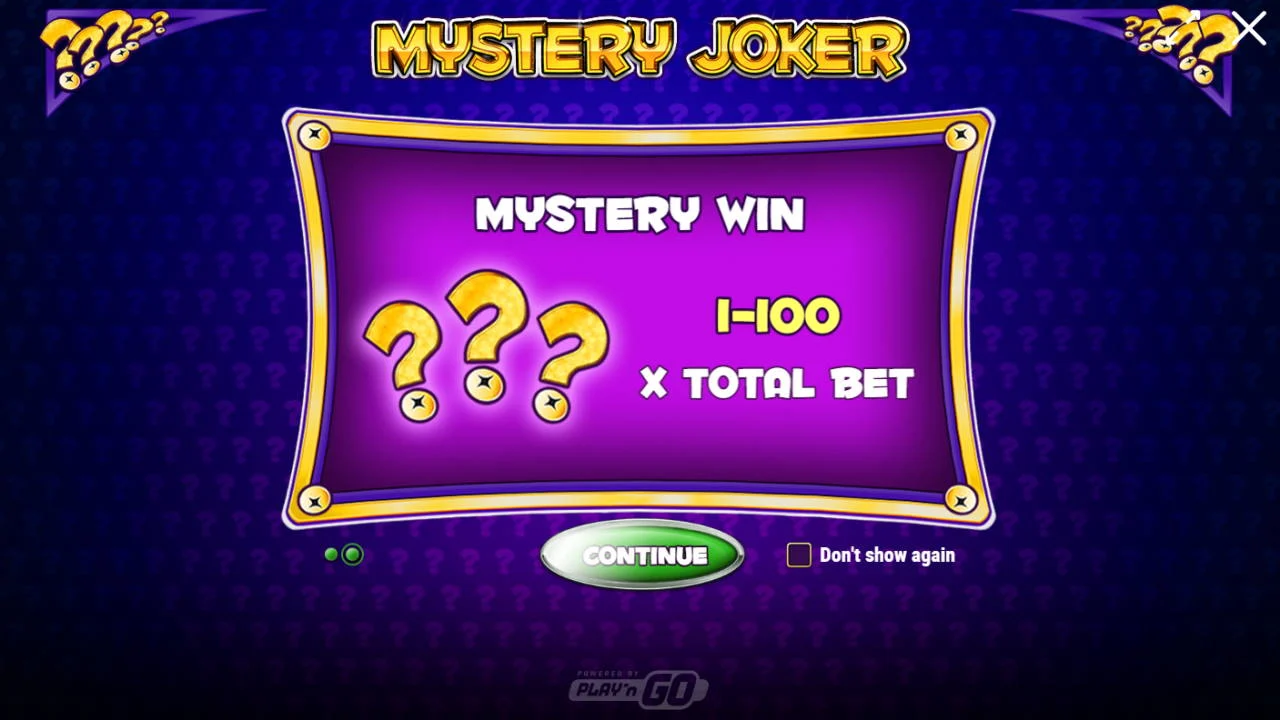 Mystery Joker Mystery Wins